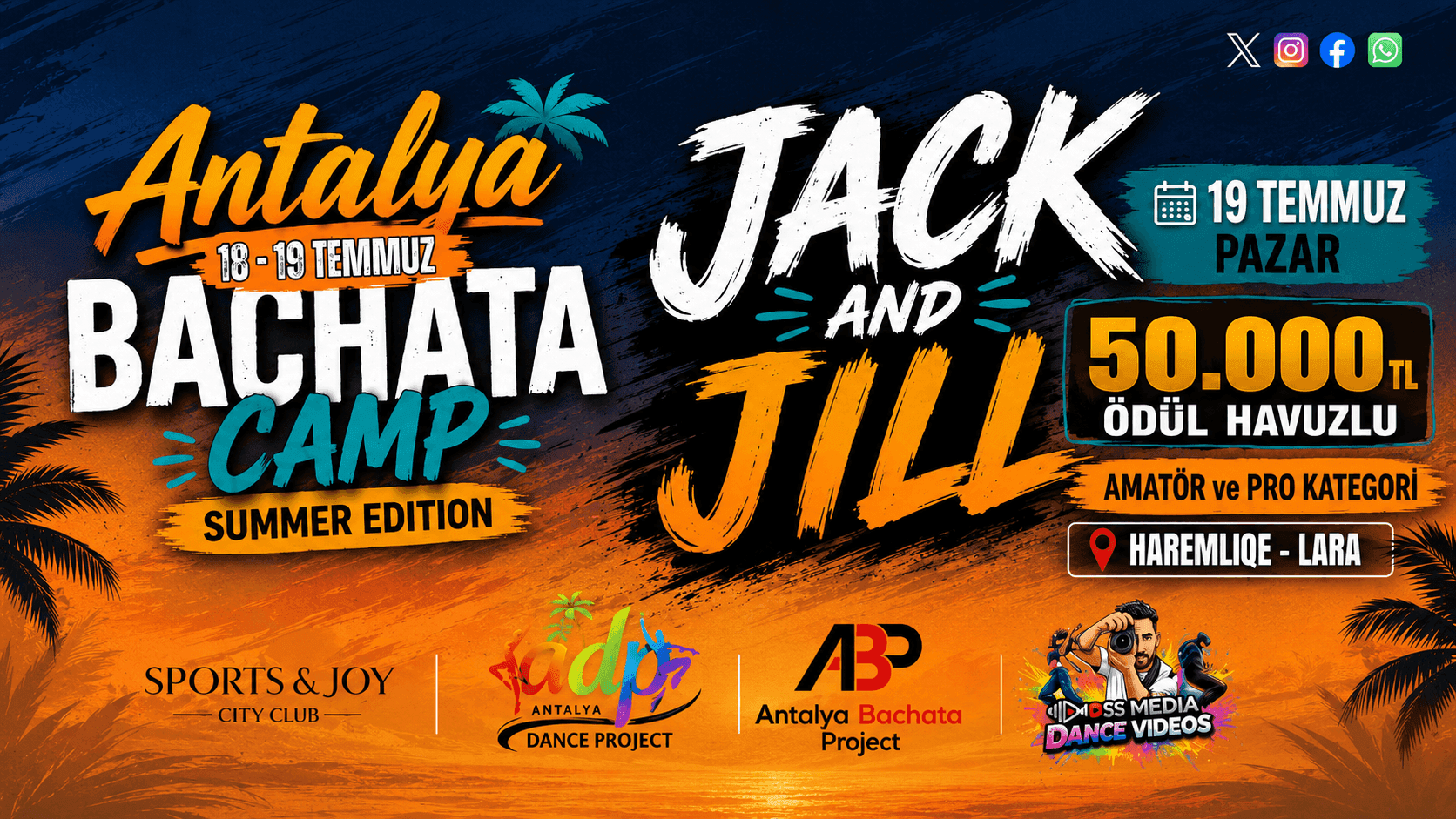 Antalya Bachata Camp Jack & jill