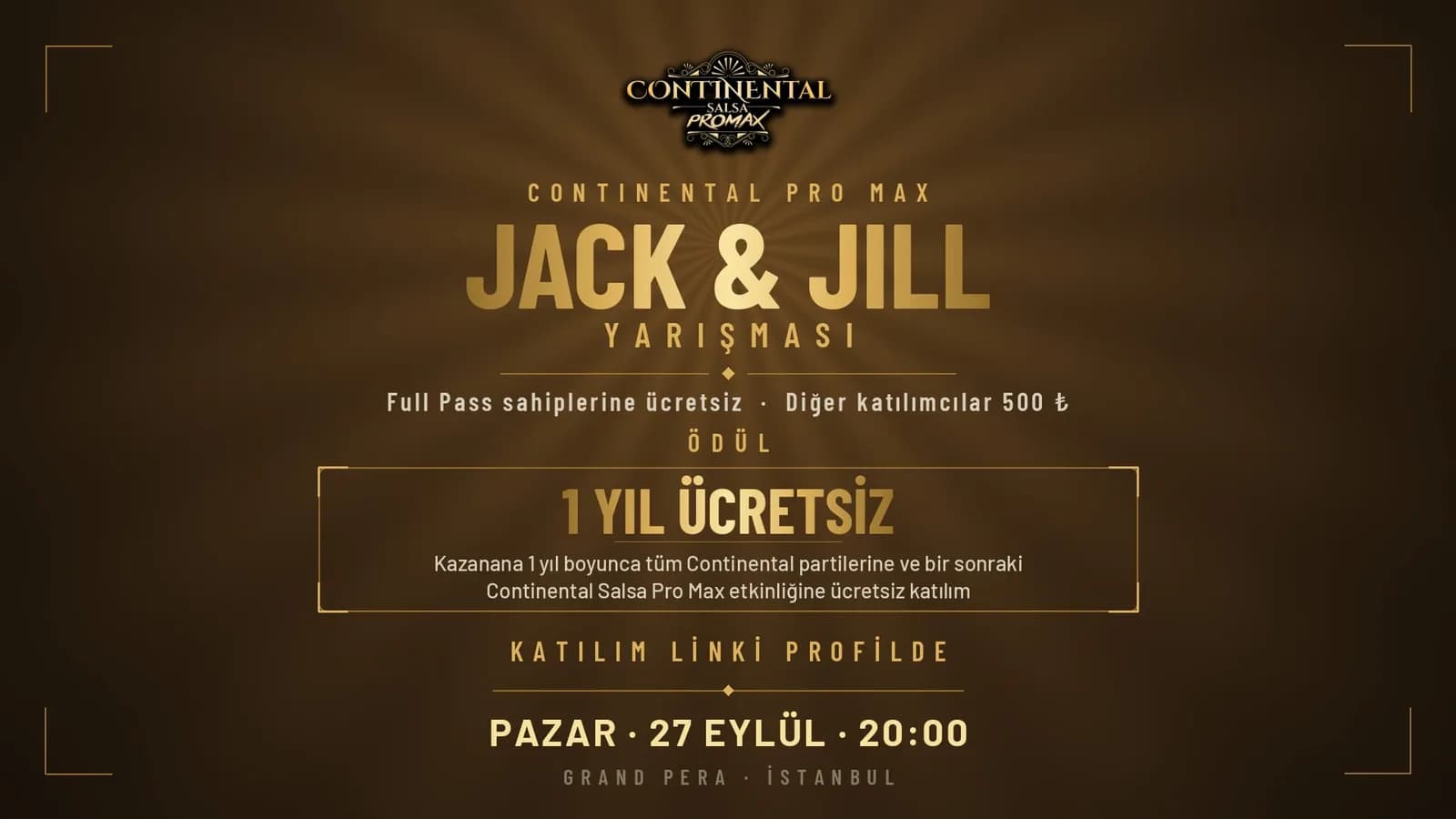 Continental Pro Max Jack & Jill Salsa Yarışması