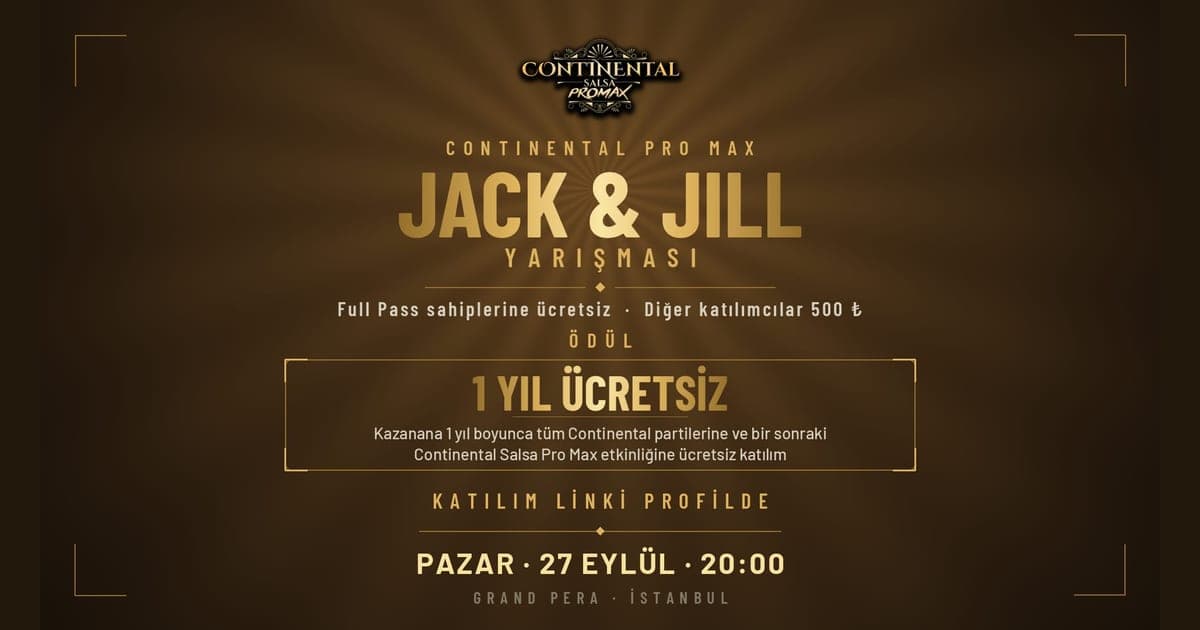 Continental Pro Max Jack & Jill Salsa Yarışması